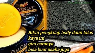 TUTORIAL CARA MEMBUAT PENGKILAP BODY MOTOR/MOBIL EFEK DAUN TALAS