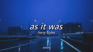 harry styles - as it was (slowed + reverb) [with lyrics]