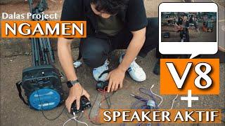 SETTING SOUNDCARD V8 OUTPUT SPEAKER AKTIF BUAT NGAMEN DALAS PROJECT OUTDOOR !!! MANTULL