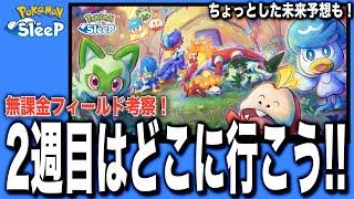 【フィールド考察】1周年フェス、2週目のフィールドを無課金ざっくり考察！【ポケモンスリープ】