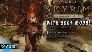 A wood-elf and a bookworm as followers | Skyrim AE Modded 500+