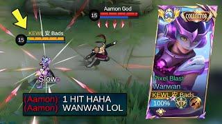 GLOBAL AAMON 1 HIT MY NERF WANWAN | CAN I STILL WIN AND GET THE MVP?
