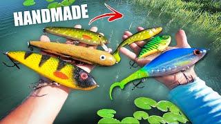 PIKE FISHING: Handmade vs Factory Lures  (Crazy action!!!)