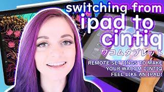 IPAD PRO VS WACOM CINTIQ! Tips to help your Cintiq feel more like an iPad!