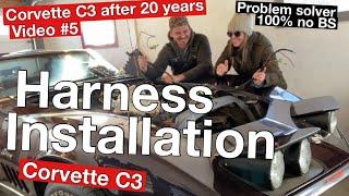 Engine harness, Headlight harness installation (step-by-step Harness installation) Corvette C3