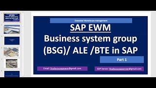 SAP EWM - Business system group (BSG) in EWM - Part 1