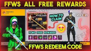 Free Fire FFWS Final Free Rewards | FFWS Final Live Watching Rewards | FFWS Redeem Code