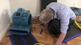 Timber Wood Floor Water Damage Drying (Parquetry) Case Study