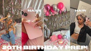 20TH BIRTHDAY PREPARATION VLOG hair, nails, lashes, + photo shoot!