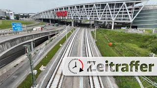 Zeitraffer Stuttgart 21: Von der Baustelle zum fertigen Gleis - neue Bahnstrecke am Flughafen