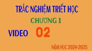 [2-2024] Trắc nghiệm triết học (chương 1)