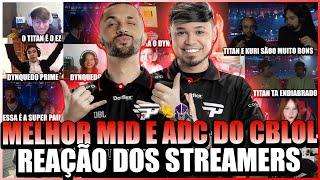 STREAMERS REAGEM aos HIGHLIGHTS de DYNQUEDO e TITAN vs VIVO KEYD na FINAL do CBLOL e SENDO CAMPEÕES