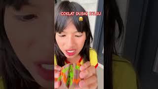 DISTA BUAT COKLAT DUBAI PALSU DIMAKAN!! #shortviral #viralvideo