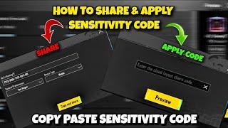 BGMI Mai Sensitivity Code Kaise Dale | How To Copy\Paste Sensitivity Settings In BGMI & PUBG Mobile