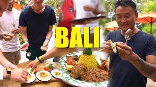 Bule eat Water Park food in Indonesia