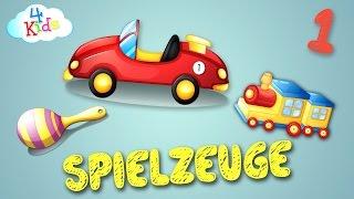 Spielzeug und Spielsachen Lernvideo für Kinder und Kleinkinder 1/3 (deutsch)