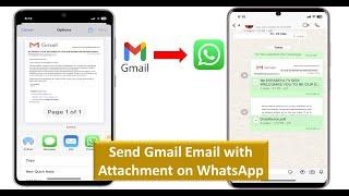 How to Send Gmail Email with Attachment on WhatsApp