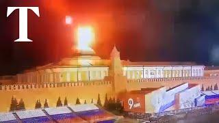 Video shows alleged Ukrainian drone strike on Moscow's Kremlin