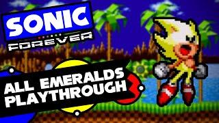 Sonic Forever - Sonic & Tails - 7 Emeralds - Full Playthrough