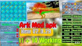 Mod Menu Apk  Ark Mobile|God Console  Unlimited Amber  Prime Pass | No Crash 10+14 Working