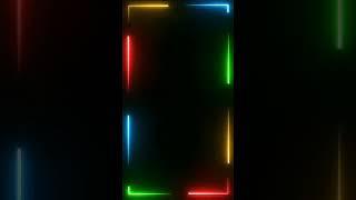 New neon light border| kinemaster video effect| kinemaster black screen effect/template