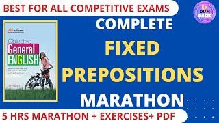 (No Ads) COMPLETE FIXED PREPOSITIONS CLASS(Pdf in description)