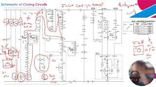 Understanding Schematics of the control of  a High Voltage Circuit Breaker