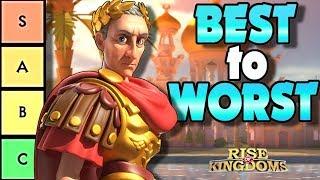 BEST Legendary Commander Tier List | Rise of Kingdoms