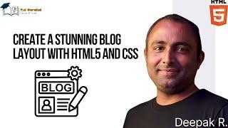 CREATE a STUNNING Blog Layout with HTML5 and CSS!