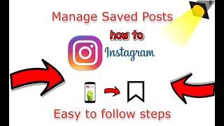 How To Manage Saved Instagram Posts