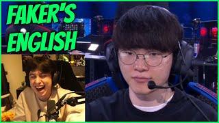 Caedrel Reacts To Faker's English Is CRAZY Good