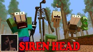 Monster School : SIREN HEAD CHALLENGE - Minecraft Animation