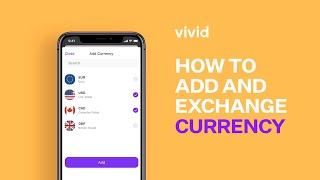 Vivid Money | How to add and exchange currency