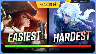 Ranking EVERY CHAMPION from EASIEST to HARDEST for Season 14 - League of Legends