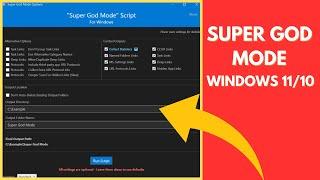 How to Enable Super God Mode on Windows 11/10 (Access All Hidden Settings)