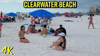 Walking Clearwater Beach Florida Before Hurricane Milton