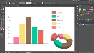 How to Create a Column and Pie Graph in Adobe Illustrator