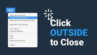 HOW TO Click Outside to close a popup or moda in JavaScript HTML & CSS || javascript projects