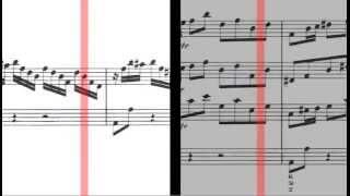 BWV 1055 - Harpsichord Concerto in A Major (Scrolling)