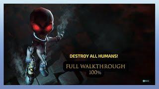 Destroy All Humans! Remake 100% Full Walkthrough Xbox One X - ALL BOSS FIGHTS