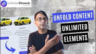 Explore the Unfold Content Widget - Unlimited Elements