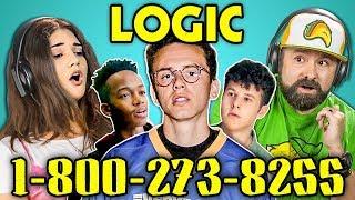 ADULTS REACT TO LOGIC - 1-800-273-8255