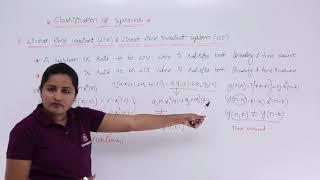 Linear Time Variant & Linear Time Invariant Systems