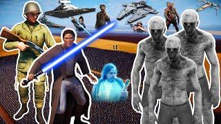 23 MILLION ZOMBIES vs 60,000 JEDI KNIGHTS + 80,000 AMERICAN SOLDIER SHOTGUN | UEBS 2