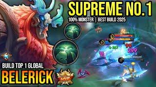 BELERICK BEST BUILD 2025 | BUILD TOP 1 GLOBAL BELERICK GAMEPLAY | MOBILE LEGENDS