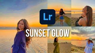 Sunset glow preset | sunset preset | free preset | Lightroom preset tutorial + Free DNG file