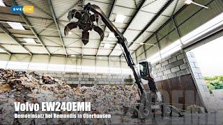 Volvo EW240EMH... Demoeinsatz des Volvo Material Handler bei Remondis in Oberhausen...