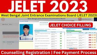 JELET 2023 Counselling | Registration || FEE Payment || Choice Filling Process Step by Step