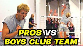 2 Pro Volleyball Players CHALLENGE Boys Club Team