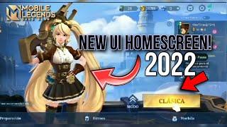 NEW UI HOMESCREEN WITH 3D MODEL 2022 | ML NEW UI UPDATE | MLBB NEW UPDATE | ML UI 2022